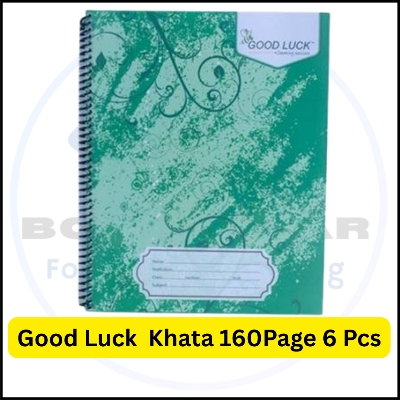 Picture of Good Luck Spiral Notebook 160 Pages - 6 pcs | Premium Quality Khata for Students - University Note Book / Note khata / Exercise book,  Math khata