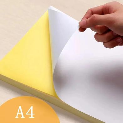 Picture of 50 Sheets A4 Glossy Self Adhesive Sticker Label Paper for Laser and Inkjet Printer