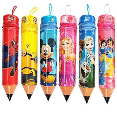 Picture of Return Gifts for Kids Birthday Party | Pencil Shape Stationery Pouch Case | Gift for Boys & Girls | Pack of 1