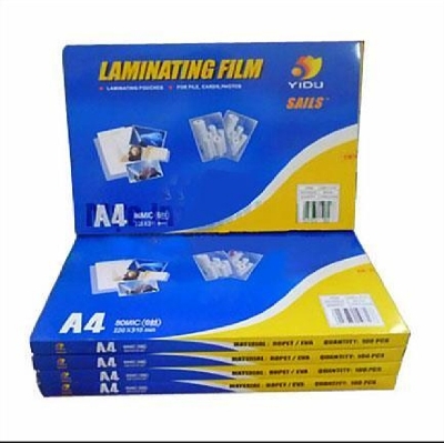 Picture of Laminating Film - A4 Size (50 Pcs) Lamination Paper | Glossy Finish | 100 Micron