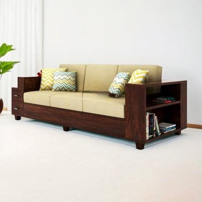 Picture of Andormahal (MDF) Three Seater Sofa plus Storage (Without Foam)-(6ft by 2ft)
