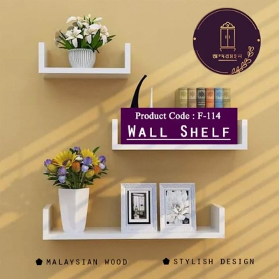 Picture of Andormahal Wall Hanging Shelf 3peice -1 set(8 inch by 8inch,1ft by 8inch,1.5ft by 8inch)