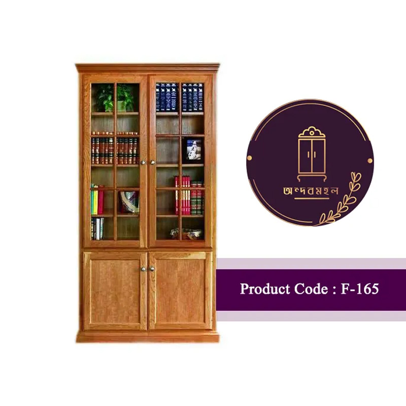 Picture of Andormahal (MDF) Book Shelf-two glass door-(6ft by 3ft by 1ft)
