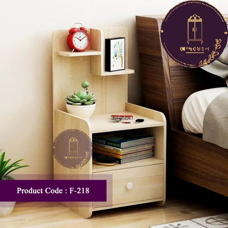 Picture of Andormahal Bedside Table with one Drawer Made of Melamine Laminated Board