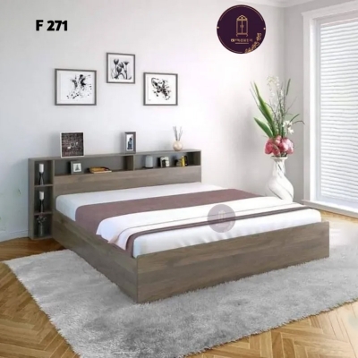 Picture of AndorMahal (MDF) Malaysian Process Wood Stylish Khat/Bed Single Size-(4ft by 7ft)