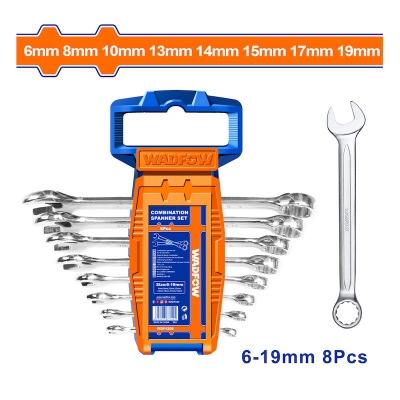 Picture of COMBINATION SPANNER SET (6-19)MM WADFOW (WSP1208) -Multicolor