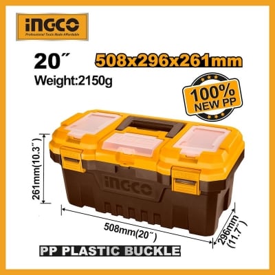 Picture of INGCO 20" Plastic tool box High-strength Handle PBX2001 -Multicolor