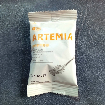 Picture of YEE Decapsulated Brine Shrimp 15gm 3pack (15gm+15gm+15gm) | Non Hatchable Decapsulated Artemia | Direct Feed Small Fish Food | For Aquarium Fish