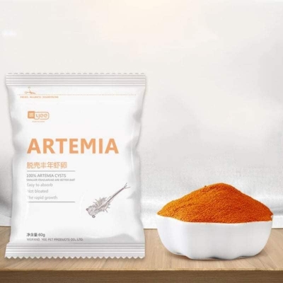 Picture of YEE Decapsulated Brine Shrimp 10gm Repack | Non Hatchable Decapsulated Artemia | Aquarium Fish Food | Small Fish Food | Ready To Eat | Direct Feed Artemia