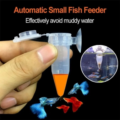 Picture of 1pcs Automatic Fish Feeder | Brine Shrimp Feeder | Red Worm Feeding Feeder | Worm Funnel Cup | Fish Food Feeding Tool With Suction Cup