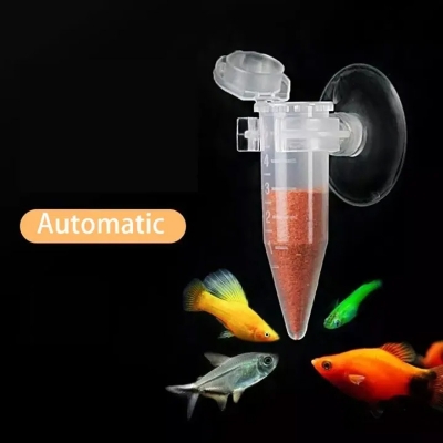 Picture of 1pcs Automatic Fish Feeder | Brine Shrimp Feeder | Red Worm Feeding Feeder | Worm Funnel Cup | Fish Food Feeding Tool With Suction Cup