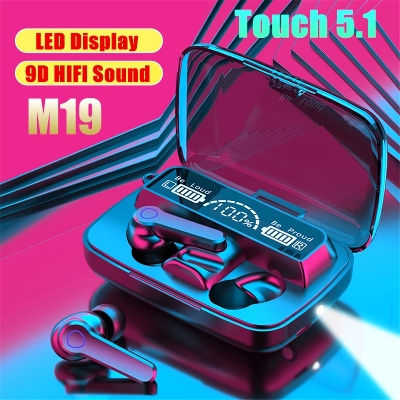 Picture of M19 Tws Wireless Bluetooth 5.1 Headphones - Black
