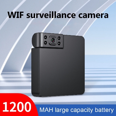 Picture of WK11 Smart Wifi Camera IR-CUT Kids Monitor 1080P HD Sports DV Network Cameras Rotated 180 Degrees Mini Camera - Black,128GB