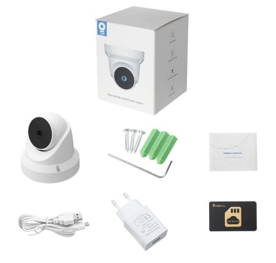Picture of Wireless Security Smart Surveillance PTZ CCTV Camera V380 / V380 Pro 2MP Indoor 360° Rotation Wifi IP camera - Wifi Camera - White,128GB
