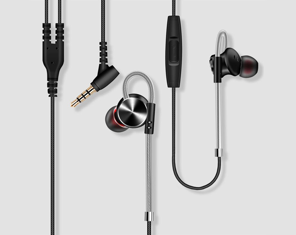 Picture of DM10 Zinc Alloy High-Quality HiFi In-ear Metallic Stereo Earphones QKZ - Black