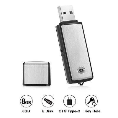 Picture of Voice Recorder Built-in 8GB Memory - Black