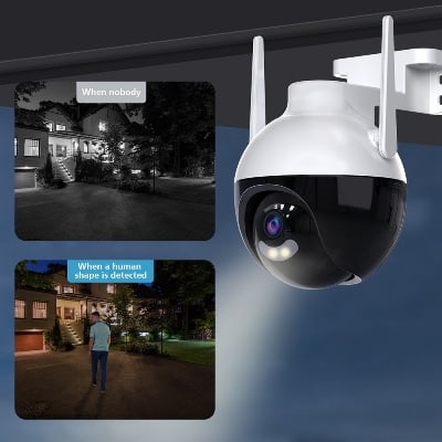 Picture of H1 Outdoor Waterproof CCTV Camera 2MP Color Night Vision WiFi IP Security Cameras V380 PRO
