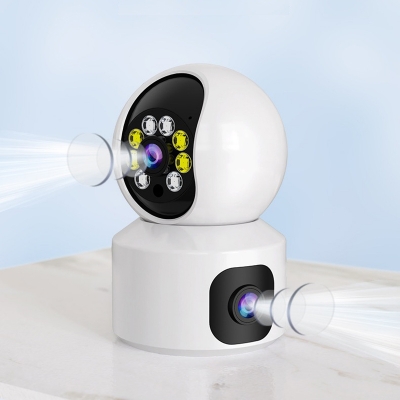 Picture of Dual Lens IP Camera 1080P HD Wireless Home Security 360° Surveillance Night Vision V380 Pro CCTV Camera - Multicolor
