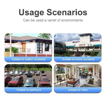 Picture of 4G SIM Outdoor V380 4MP Dual Lens IP Camera Color Night Vision Two Way Audio Security CCTV Camera