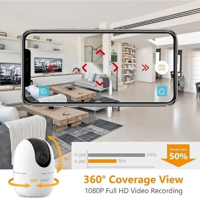 Picture of Imou Ranger 2 3MP IP Camera with 360 Degree Coverage 2K Indoor Smart Security Camera