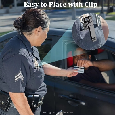 Picture of HD WiFi Sport Camera Clip Video Camera with 1.3-inch Full Color Screen 180 Degree Rotating Lens HD Camera with Night Vision for Law Enforce Camara Body Wear Video Recorder Motorcycle Bike Motion Detection Webcam 1080P Video Camera - Black