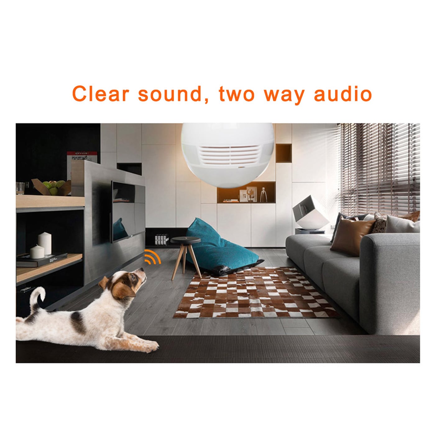 Picture of V380 Pro Panoramic IP Camera 360 Degree Fish Eye Home Office Security CCTV Cameras - Multicolor,64GB