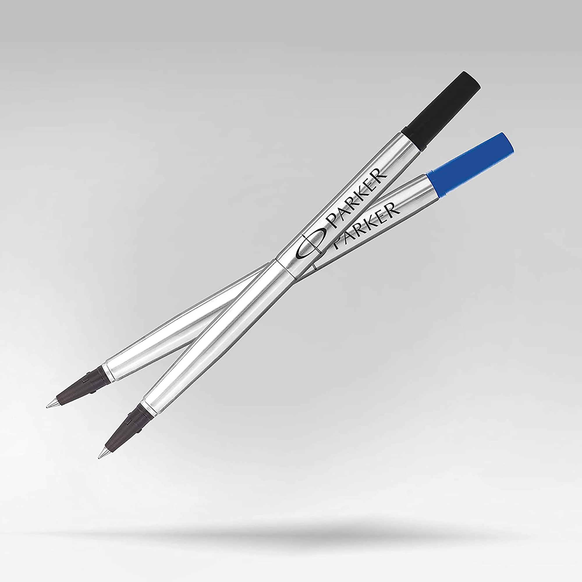 Picture of PARKER rollerball pens PARKER QUINK ink offers fluid and reliable writing on paper Beautifully pigmented ink captures your thoughts Medium tip for everyday writing Includes 1 Black ink refill - Black Refill
