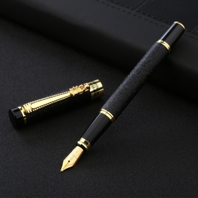 Picture of Hero 6006 Dragon Cap Fountain pen Black - Black
