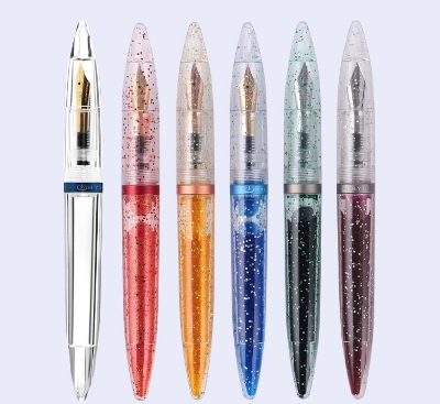 Picture of Best Transparent fountain ink pen One pcs random colour no ink - Gypsophila rose red