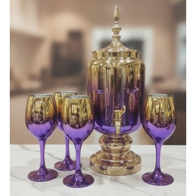Picture of 7 Pcs Glassware Juice Dispenser & Glass Set