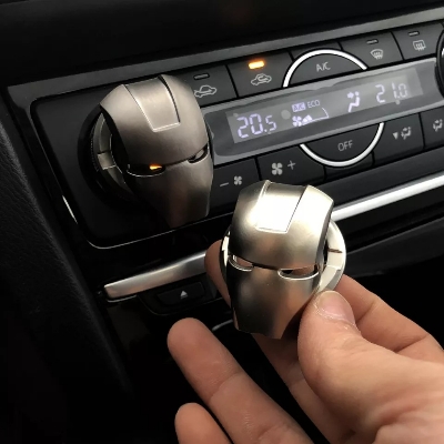 Picture of Iron Man Car Interior Engine Ignition Start Stop Button Protective Cover Decoration Sticker Car Interior Accessories