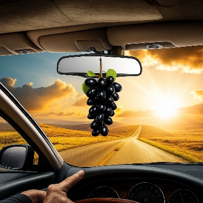 Picture of Artificial Grapes Car Hanging Decor