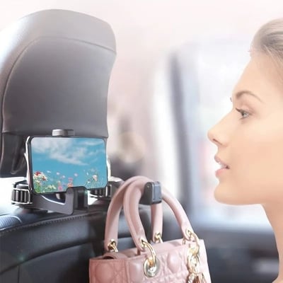 Picture of Car Seat Back Hook Bag Storage Headrest Hanger Phone Holder Bracket
