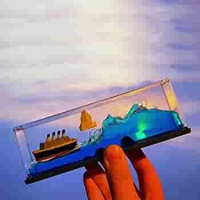 Picture of Car Dashboard Cruise Ship Fluid Drift Bottle Boat Floating