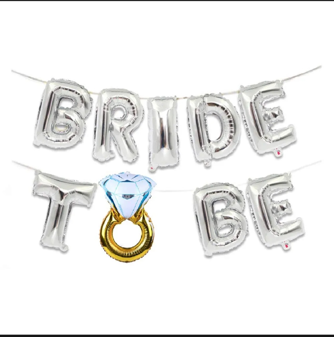 Picture of Bride to Be Decoration Set Combo Bridal Shower Decorations Kit/Bride to Be Props for Bachelorette Party