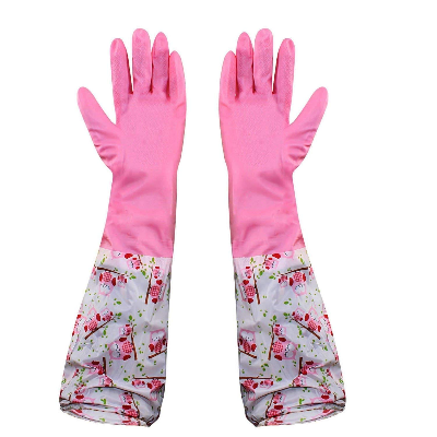 Picture of Reusable Waterproof Household Latex Hand Gloves for Kitchen Dish Washing Laundry Cleaning Gardening and Sanitation