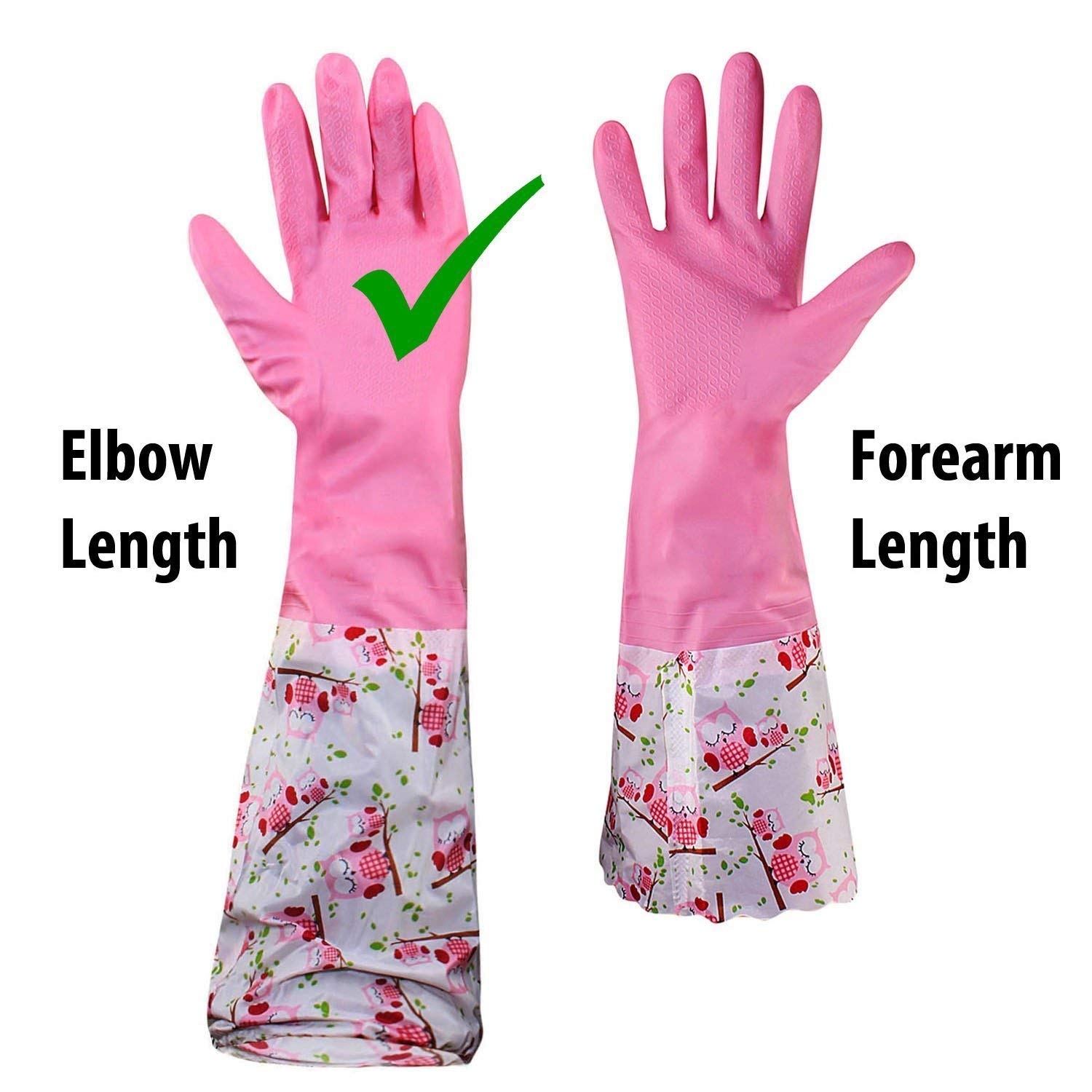 Picture of Reusable Waterproof Household Latex Hand Gloves for Kitchen Dish Washing Laundry Cleaning Gardening and Sanitation