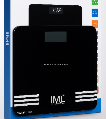 Picture of IML Weight Machine for Home Digital Weighing Machine for Human Body with LCD Display Max Weight Capacity 180Kgs Bathroom Scale for Home