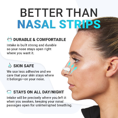 Picture of 5Pcs Magnetic Nasal Glue Strips | Breathing Nasal Strip | Anti Snoring Nose Clip | Skin Safe Sleep | Nasal Dilator For Breathing | Snoring Stopper For Men | Breathing Starter Kit