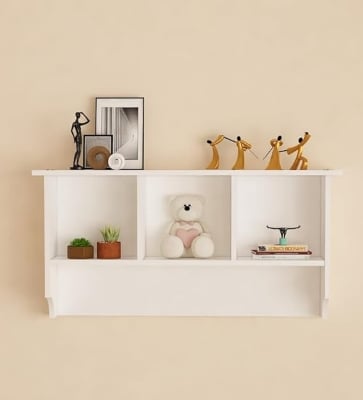 Picture of Timber Furniture Engineered Wood Wall Decor Floating Shelf Display Rack Decorative Hall Décor for Living Room Home Furniture