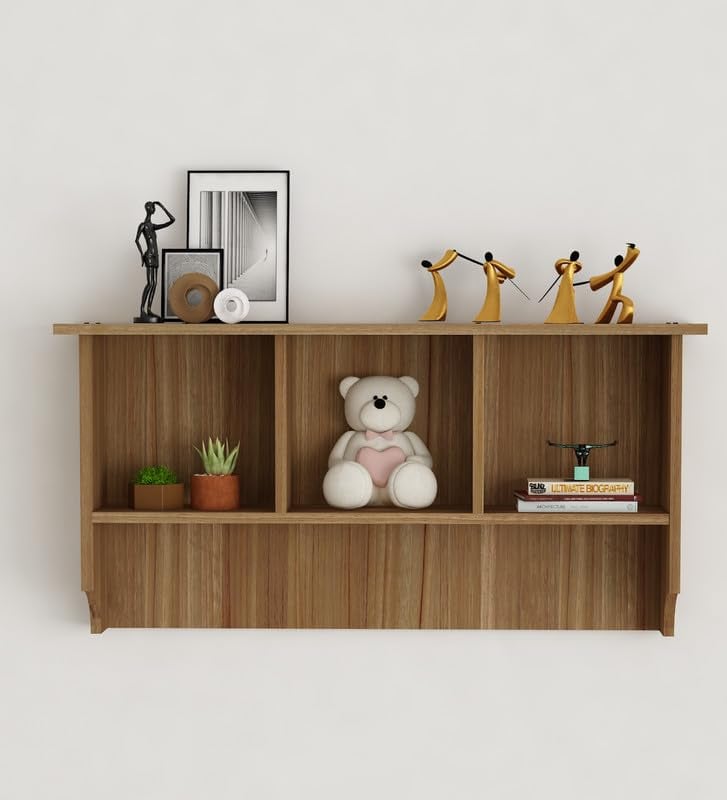 Picture of Timber Furniture Engineered Wood Wall Decor Floating Shelf Display Rack Decorative Hall Décor for Living Room Home Furniture