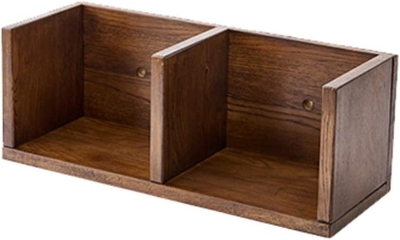 Picture of Timber Furniture Floating Shelves Wall Shelf Solid Wood Wall Hanging Bookshelf Living Room Bedroom Wall Decoration Rack Multi-Cell Storage Rack