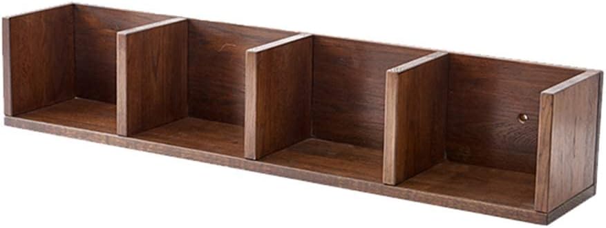 Picture of Timber Furniture Floating Shelves Wall Shelf Solid Wood Wall Hanging Bookshelf Living Room Bedroom Wall Decoration Rack Multi-Cell Storage Rack