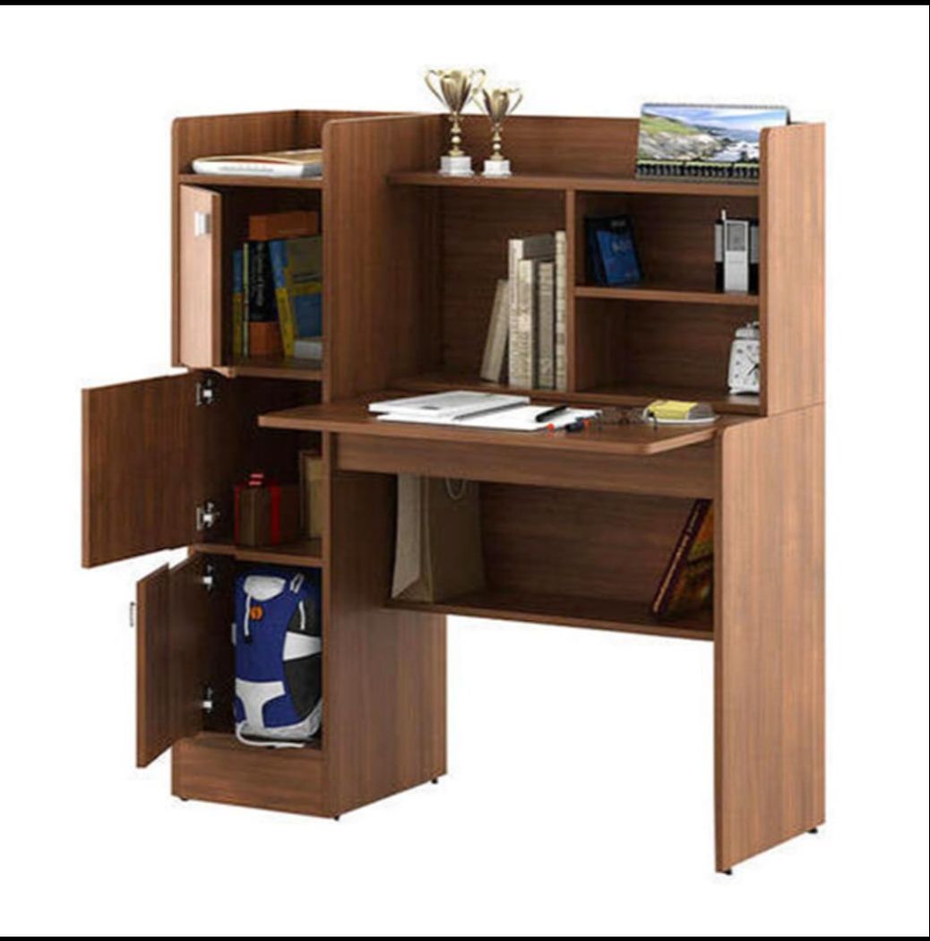 Picture of Timber Furniture Luxieur Engineered Wood Laminated Board Study Table with Multi-Purpose Table Desk for Students, Computer Table for Bedroom & Office Wood Study Table 48X42"