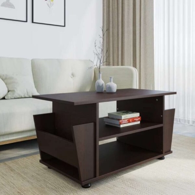 Picture of Timber Furniture Center Table with Shelf Stoareg for Home Living Room | Rosewood Tea Table | Sofa Teapoy Table for Home (Anntique)- 18X30X16" - Antique