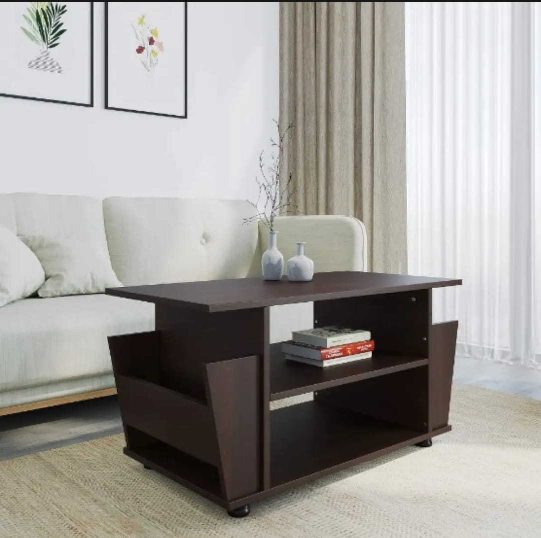 Picture of Timber Furniture Center Table with Shelf Stoareg for Home Living Room | Rosewood Tea Table | Sofa Teapoy Table for Home (Anntique)- 18X30X16" - Antique