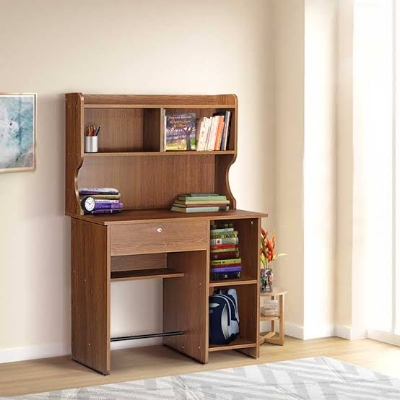 Picture of Timber Furniture Luxieur Engineered Wood Laminated Board Study Table with Multi-Purpose Table Desk for Students, Computer Table for Bedroom & Office Wood Study Table 54X36"