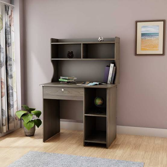 Picture of Timber Furniture Luxieur Engineered Wood Laminated Board Study Table with Multi-Purpose Table Desk for Students, Computer Table for Bedroom & Office Wood Study Table 54X36"