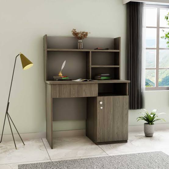 Picture of Timber Furniture Luxieur Engineered Wood Laminated Board Study Table with Multi-Purpose Table Desk for Students, Computer Table for Bedroom & Office Wood Study Table 54X36"