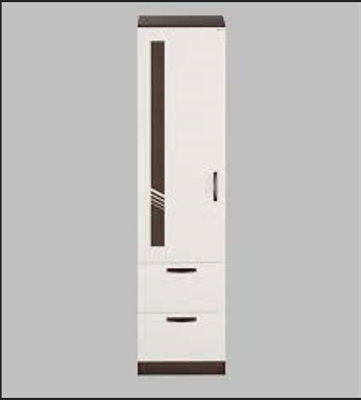 Picture of Timber Furniture 1 part Almirah with 2 Drawer Clothe Storage shelf / Hanging Shelf 1 door wardrobe Almirah 72/18'' By Timber Furniture